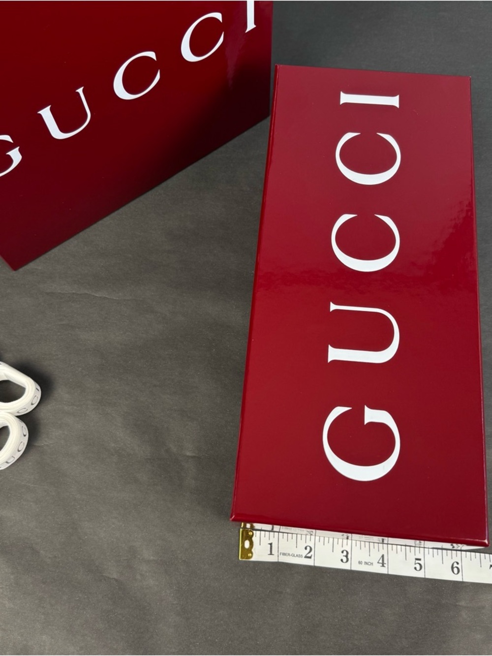 Gucci Luxury Red Packaging Box Bundle Authentic Designer Presentation Set - Picture 6 of 11